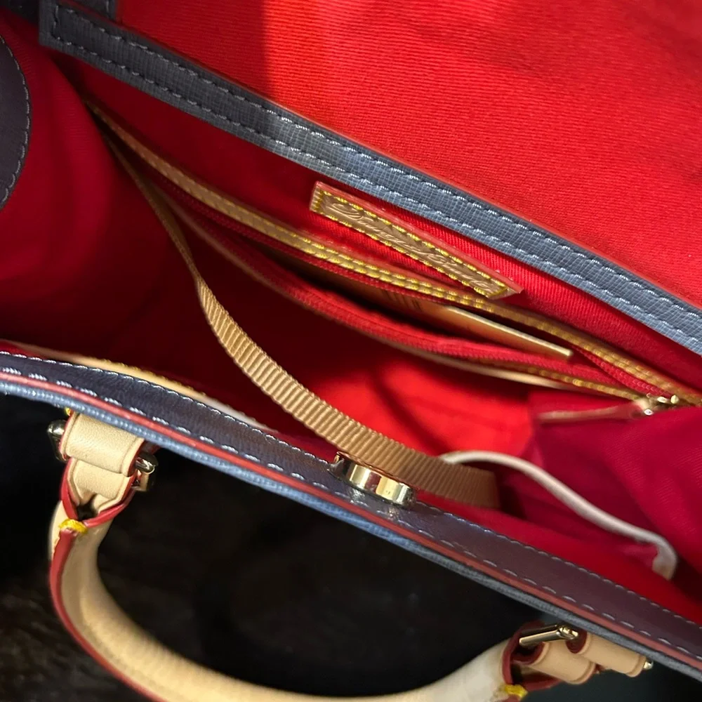 Dooney and Bourke Janine  Bag Blue / Gray color Leather